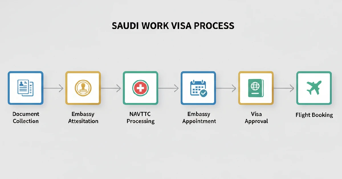 Step-by-Step Saudi Work Visa Process From Pakistan